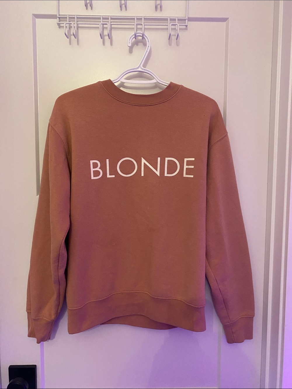 BLONDE Logo Crewneck Sweatshirt - Dusty Rose